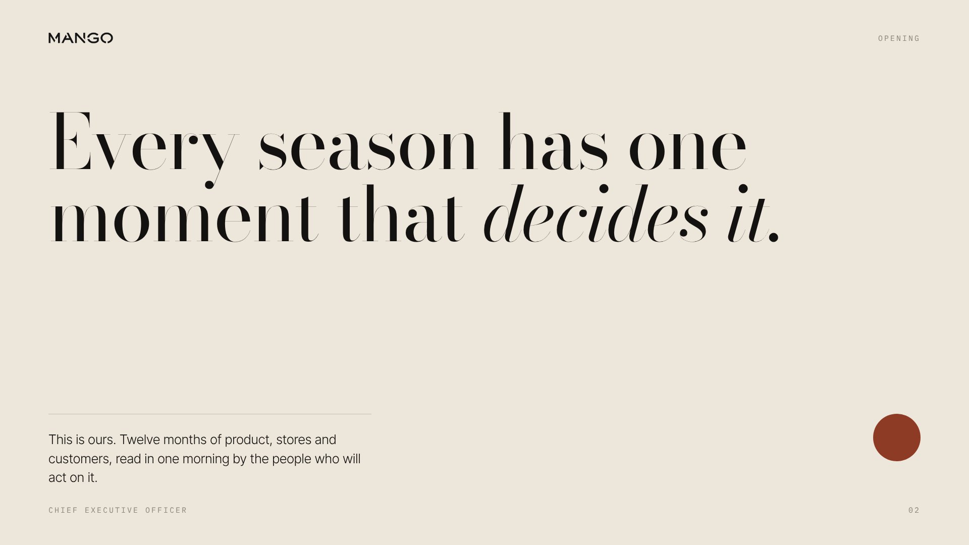 Mango — Every season has one moment