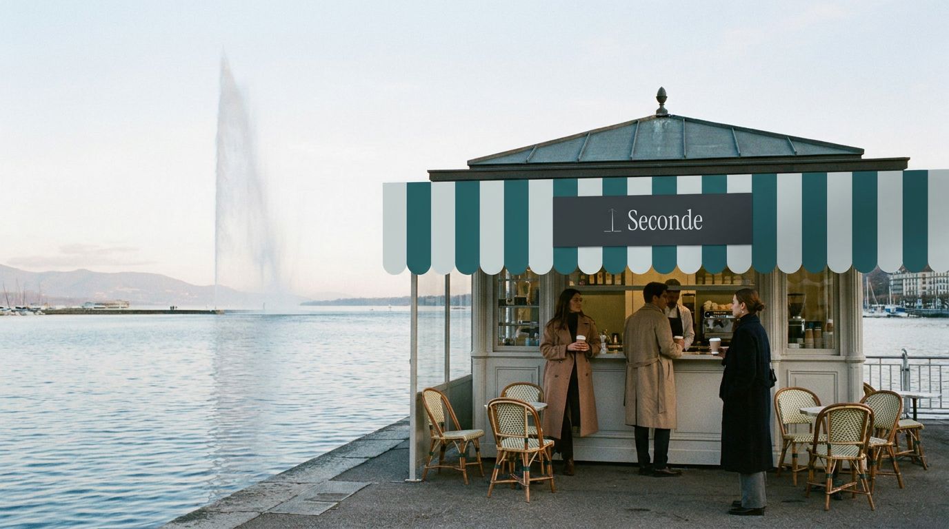 The kiosk, Quai du lac.